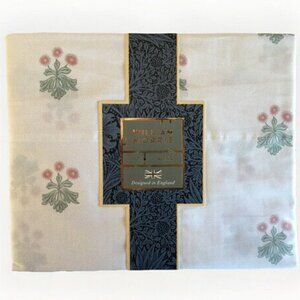 WILLIAM MORRIS England KING Size Cotton Sheet Set - Woodland Floral (CLAY)
